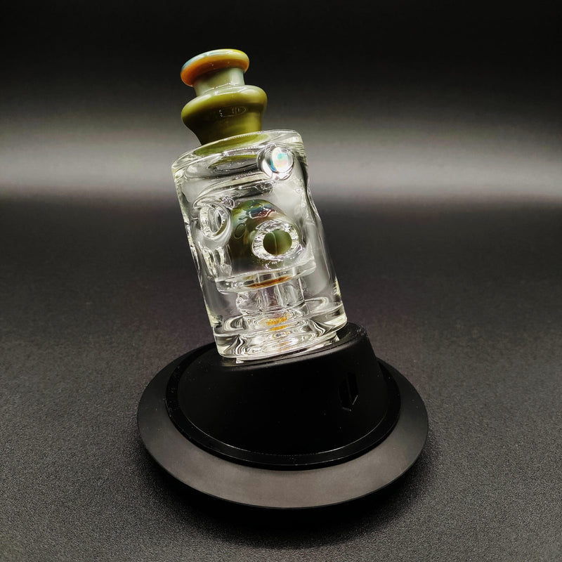 Randohm Glass Blue-Green Algae Straight Fab Peak Top