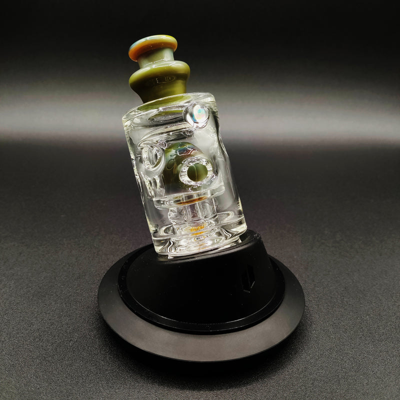 Randohm Glass Blue-Green Algae Straight Fab Peak Top