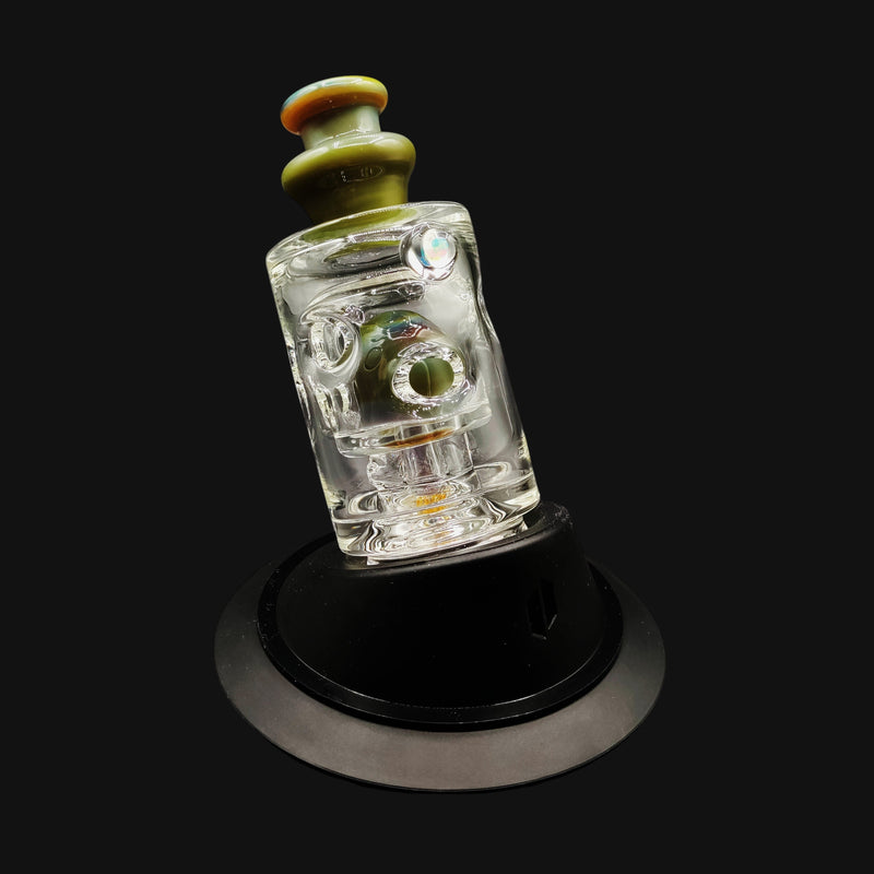Randohm Glass Blue-Green Algae Straight Fab Peak Top