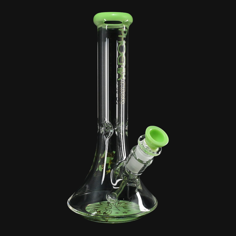 10" Phoenix Star Beaker green