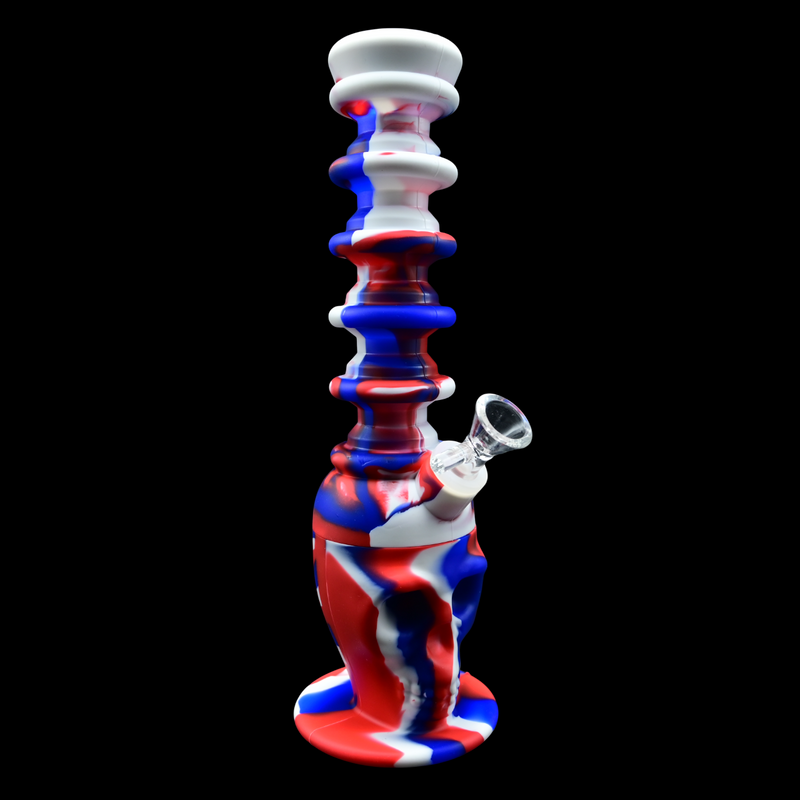 11" Skull Extendo Silicone Water Pipe