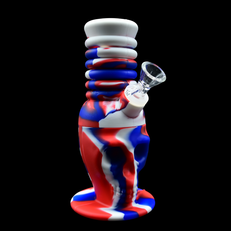 11" Skull Extendo Silicone Water Pipe