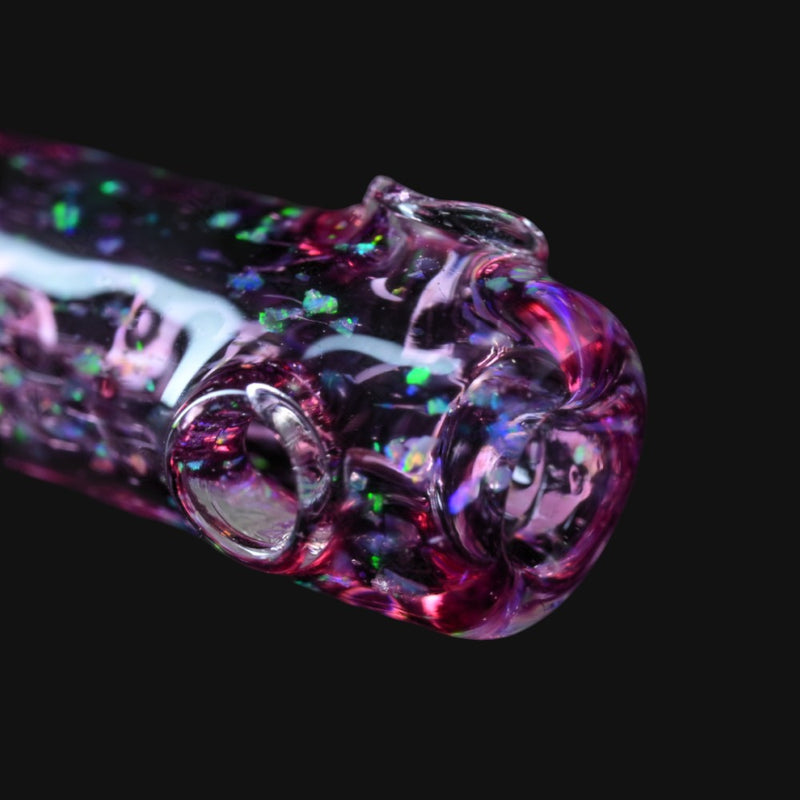 Spaceman Glass Gold Ruby Cropal Downstem
