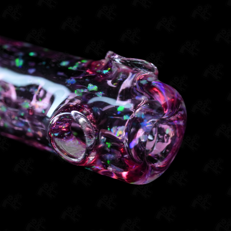 Spaceman Glass Gold Ruby Cropal Downstem
