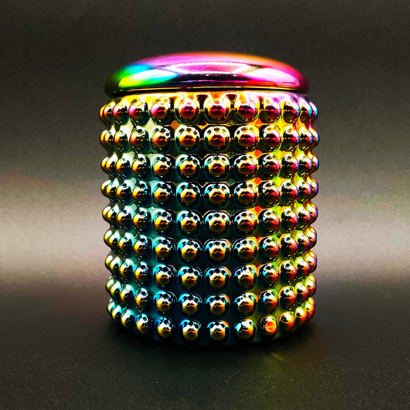Spectrum Dotted Ceramic Stash Jar