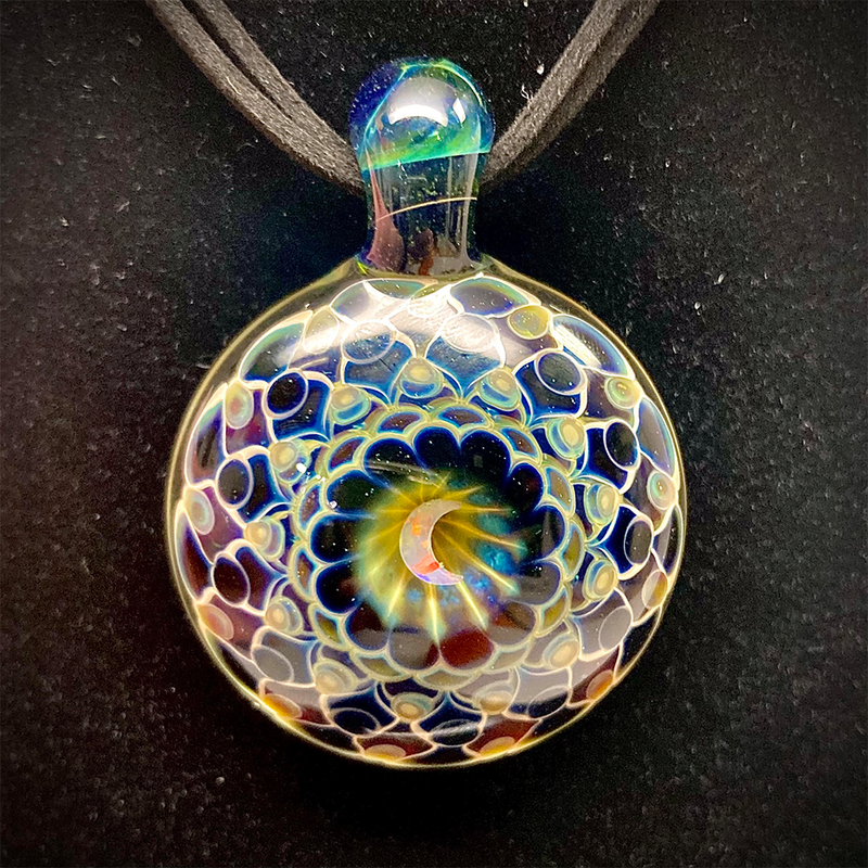 Juju Glass Moon Opal Pendant