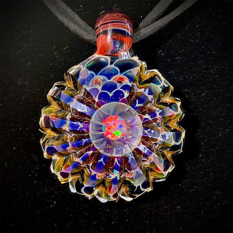 Juju Glass Triangle Opal Pendant