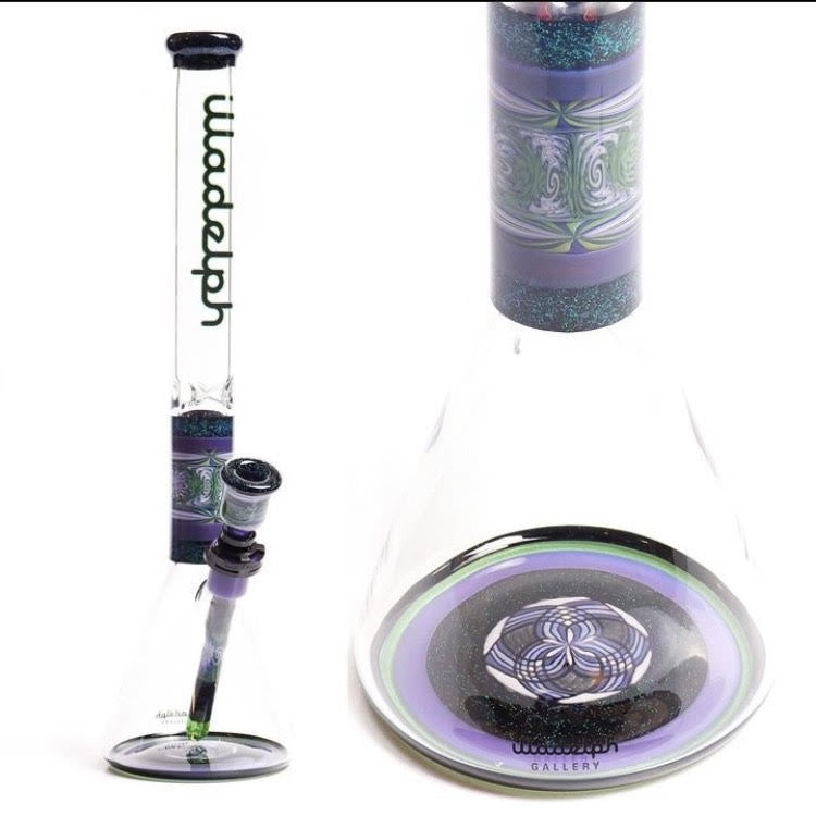 Illadelph Custom Beaker (Green & Purple)