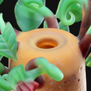 710 Pipes Smoke Shop Alec & Ryedeyer Potato Jar glass rig featuring matte orange potato texture and green leaf accents.