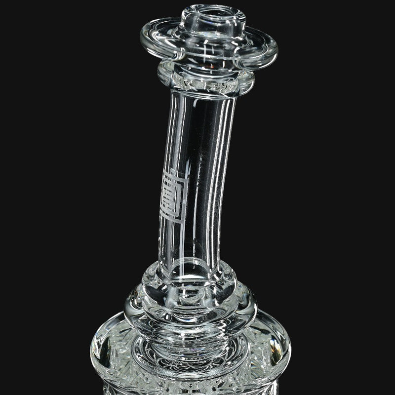 Avant-Garde Clear Classic Columnar glass water pipe with integrated percolation from 710 Pipes Smoke Shop.