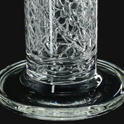 710 Pipes Smoke Shop Avant-Garde Clear Classic Columnar glass water pipe with intricate internal design.