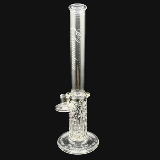 710 Pipes Smoke Shop Avant-Garde Clear Elementum Membrane Tube water pipe with pink accents and 8-hole percolator.