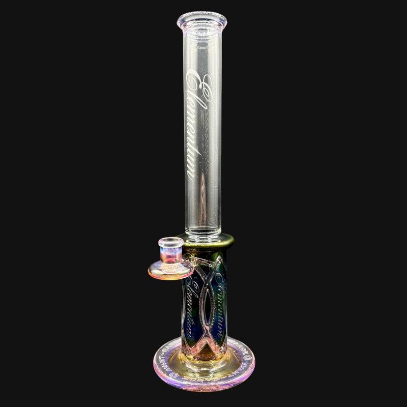 710 Pipes Smoke Shop Avant-Garde Color Fumed Can Membrane Tube water pipe with 8-hole percolator and fumed frit accents.