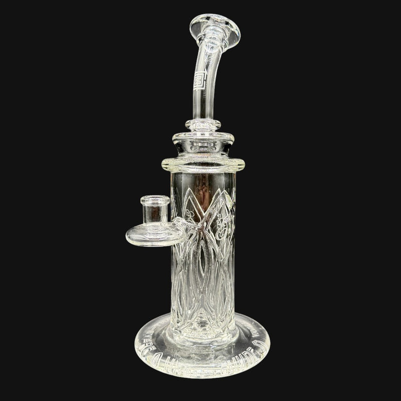 710 Pipes Smoke Shop Avant-Garde Elementum clear borosilicate glass rig with Membrane Tech and 8-hole percolator.