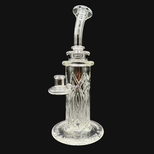 710 Pipes Smoke Shop Avant-Garde Elementum clear borosilicate glass rig with Membrane Tech and 8-hole percolator.