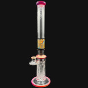 710 Pipes Smoke Shop Avant-Garde glass water pipe with wig wag design, amber-purple accents.