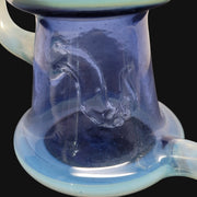710 Pipes Smoke Shop Baked Kreations Recycler, 10-inch glass water pipe with blue accents and recycler function.