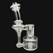 710 Pipes Smoke Shop Bear Mountain Studios clear glass 14mm DD RBR dab rig with matching carb cap.