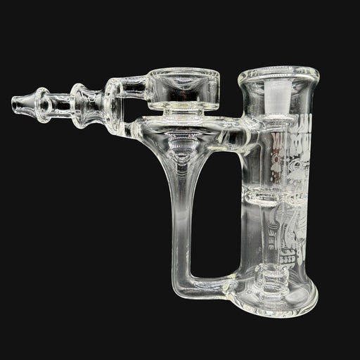 710 Pipes Smoke Shop Bear Mountain Studios RTH #2 glass water pipe with intricate etched designs.