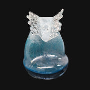 710 Pipes Smoke Shop BlackSand Glass OG Wave Rig, 5 inch tall blue glass with a 2 hole perc and 10mm joint.