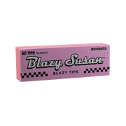 710 Pipes Smoke Shop Blazy Susan pink perforated rolling tips booklet containing 50 individual paper tips