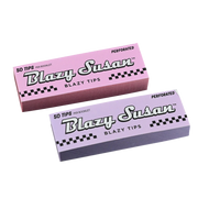 710 Pipes Smoke Shop Blazy Susan perforated rolling tips booklet with 50 pink paper tips for smoking accessories.