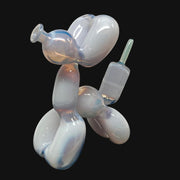 710 Pipes Smoke Shop Blitzkriega Balloon Giraffe glass pipe in telemagenta, 6 inches tall with 14mm joint.