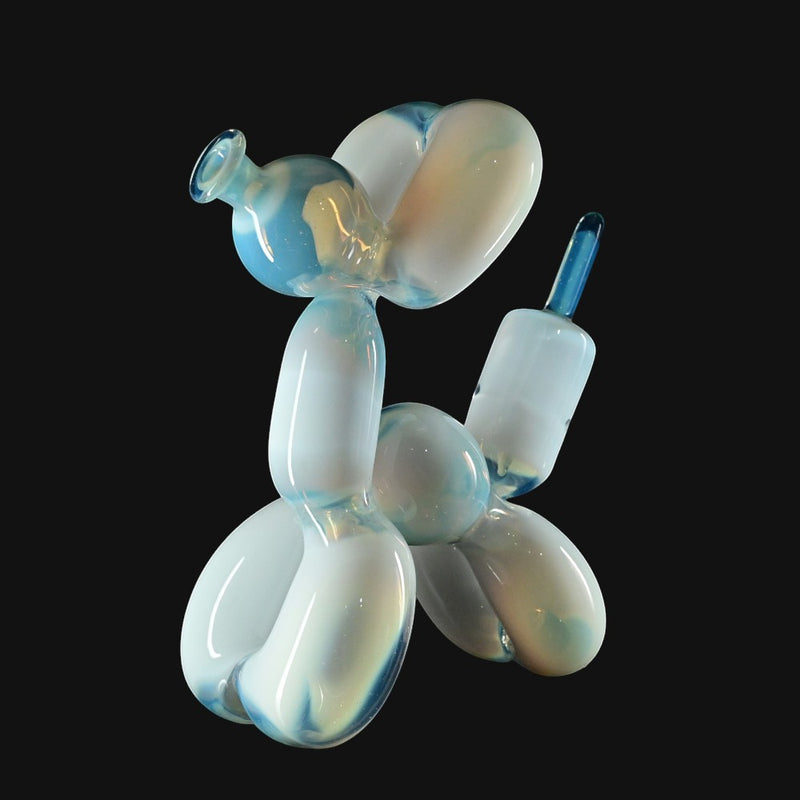 710 Pipes Smoke Shop Blitzkriega Balloon Giraffe Mirage glass pipe, 6 inches tall with 14mm joint.