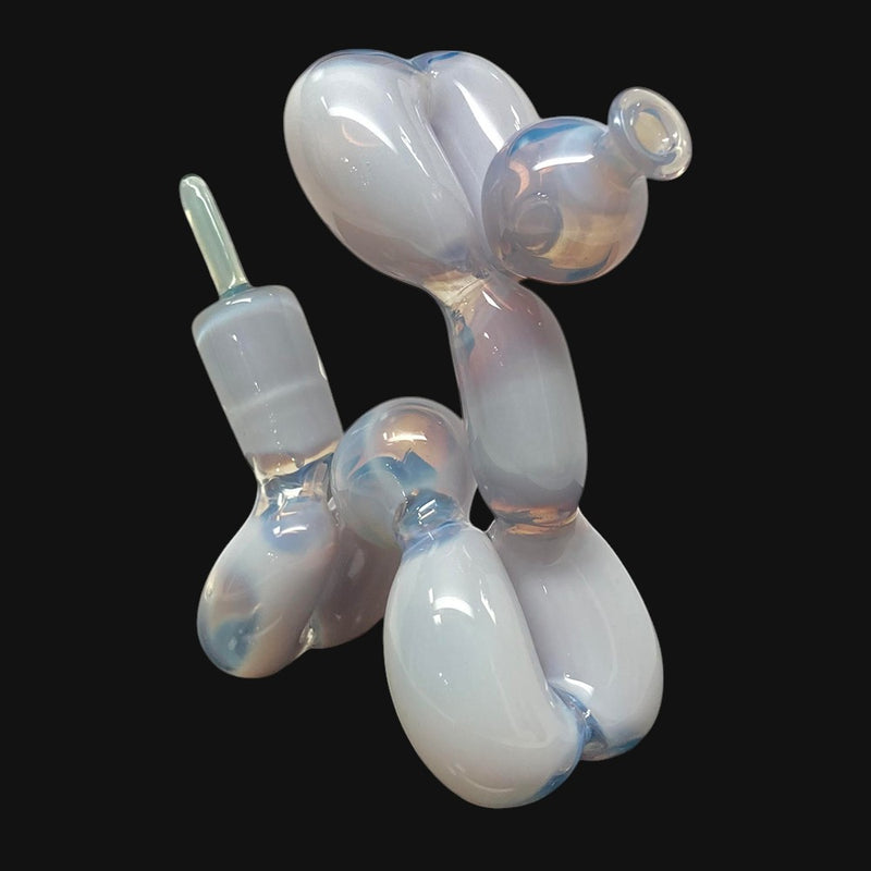710 Pipes Smoke Shop Blitzkriega Balloon Giraffe glass pipe in Telemagenta, 6 inches tall with 14mm joint.