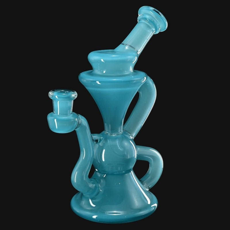 710 Pipes Smoke Shop 7-inch Really Teally full color glass recycler rig with a 10mm joint