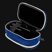 710 Pipes Smoke Shop blue 6-inch Dime Bags Pod travel case with padded velour interior and internal organization slots