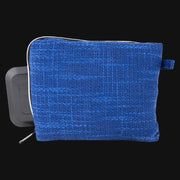 710 Pipes Smoke Shop blue 10-inch Dime Bags padded pouch made from durable Hempster fabric for accessory storage.