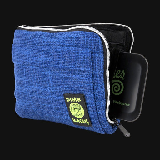710 Pipes Smoke Shop blue Dime Bags 10-inch padded hempster storage pouch with zipper and internal pocket