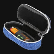 710 Pipes Smoke Shop Dime Bags 5 inch blue hempster padded travel case with velour interior and lighter inside