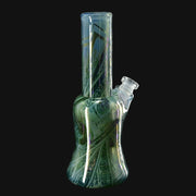 710 Pipes Smoke Shop Bob Badtram triple sleeved glass money rig with 2-hole perc down-stem, 6.75 inches tall.