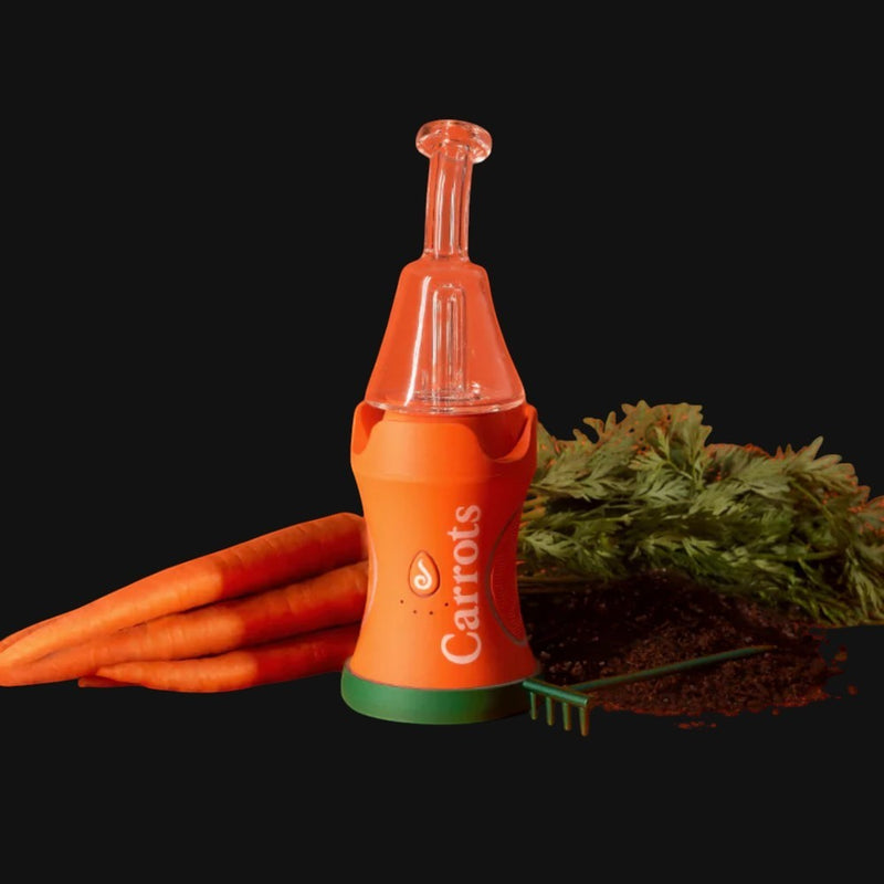 710 Pipes Smoke Shop Dr. Dabber Boost Evo x Carrots limited edition orange e-rig with glass attachment