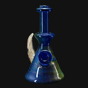 710 Pipes Smoke Shop Brando 10mm Space Rig glass water pipe, deep blue with speckled accents and a twisted glass handle.