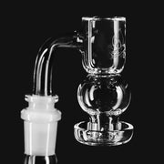 710 Pipes Smoke Shop Campfire Quartz bubble barrel slurper with full weld, beveled top, and frosted joint.
