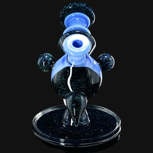 710 Pipes Smoke Shop Cajun Glass X Marni420 Heliosphere bong with blue satin opal and 10mm joint.