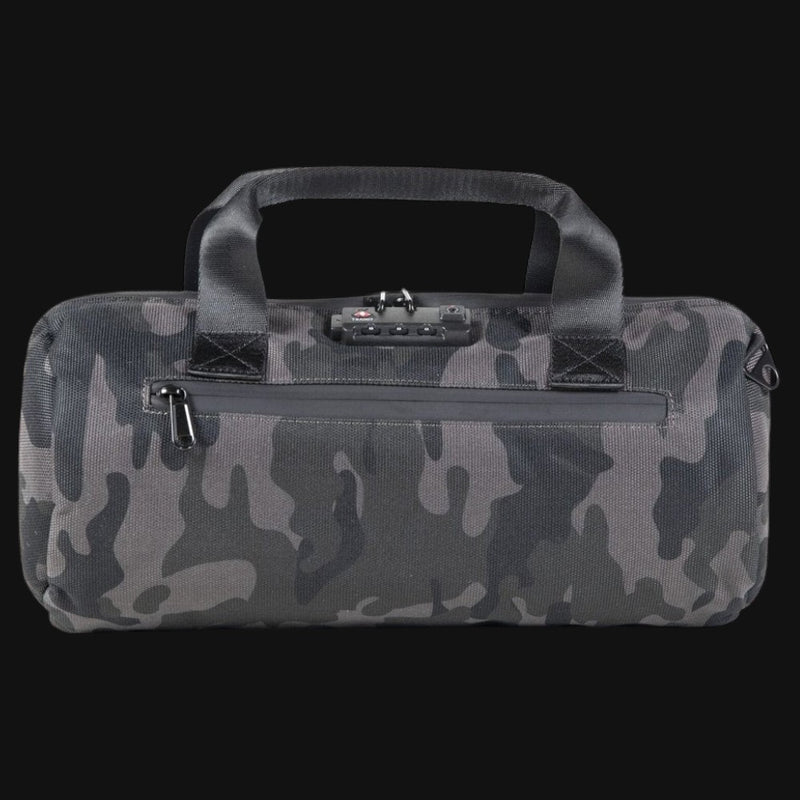 710 Pipes Smoke Shop Dime Bags Omerta 15 inch Brigata smell-proof camo duffle bag with lockable zipper
