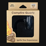 Campfire Quartz Auto Spinner flat top banger in 710 Pipes Smoke Shop packaging