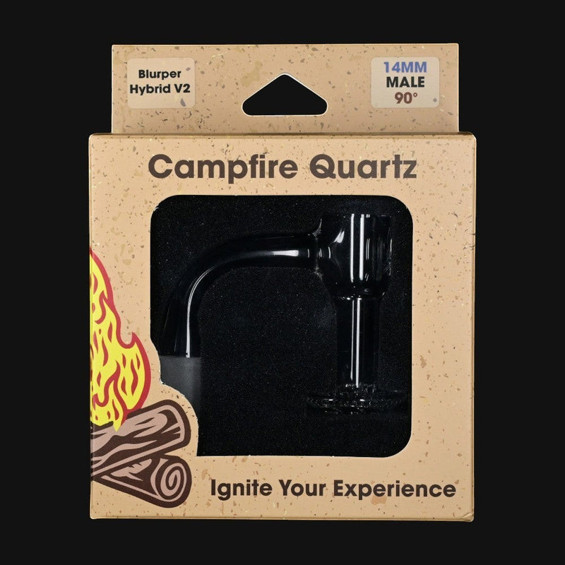 Campfire Quartz Blurper Hybrid V2 glass nail in 710 Pipes Smoke Shop packaging with 14mm male joint