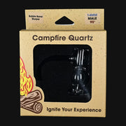 710 Pipes Smoke Shop Campfire Quartz bubble barrel slurper with full weld, beveled top, and frosted joint in packaging.