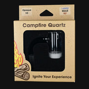 Campfire Quartz opaque bottom flat top banger in 710 Pipes Smoke Shop packaging