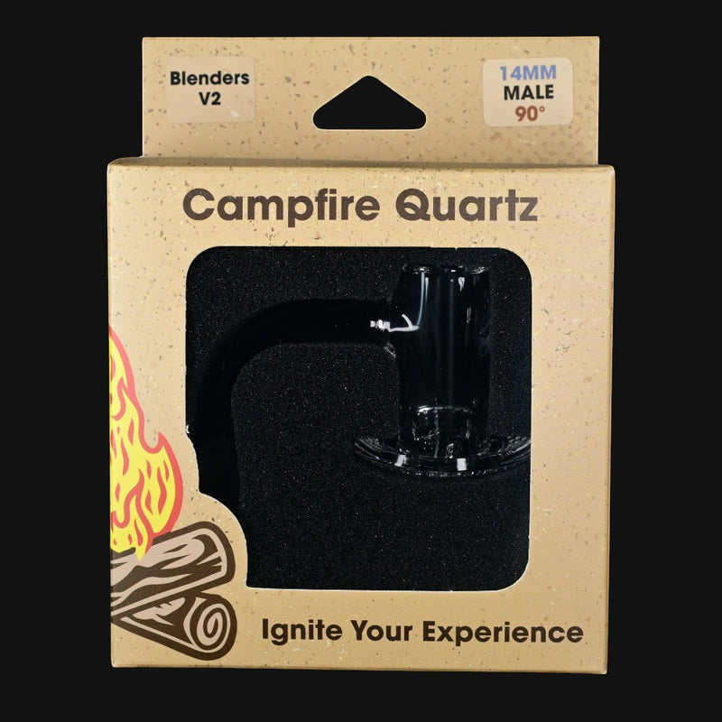 710 Pipes Smoke Shop Campfire Quartz V2 blender nail in 14mm male 90-degree joint size for dabbing