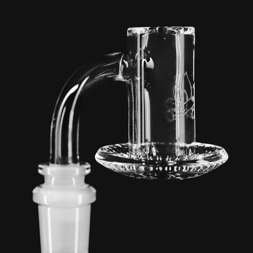 710 Pipes Smoke Shop Campfire Quartz V2 blender nail with etched logo, clear borosilicate glass, 10mm or 14mm joint.
