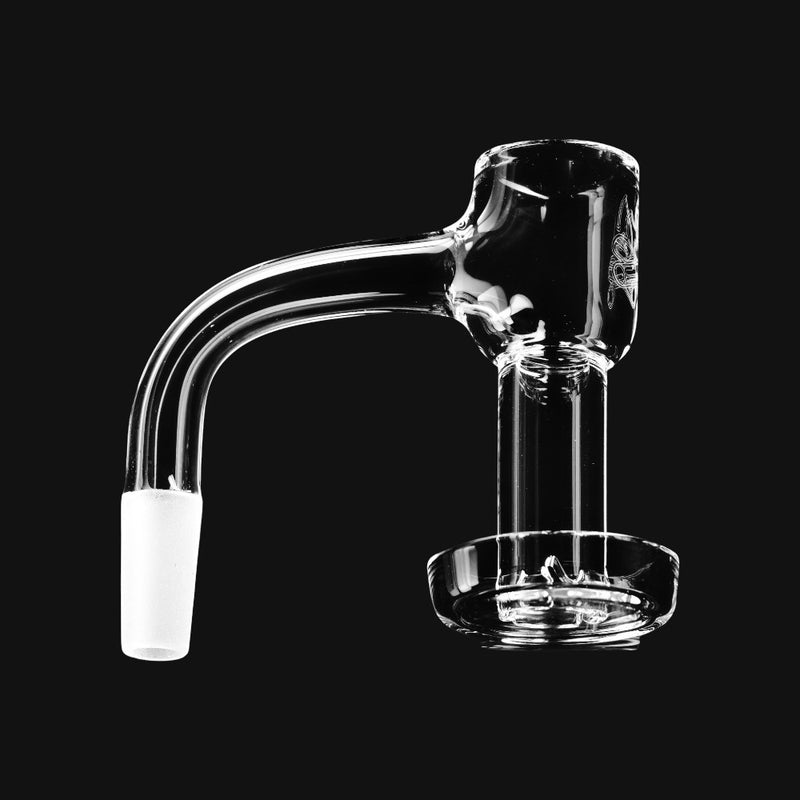 Campfire Quartz XL Barrel Slurp quartz banger from 710 Pipes Smoke Shop with a clear glass design