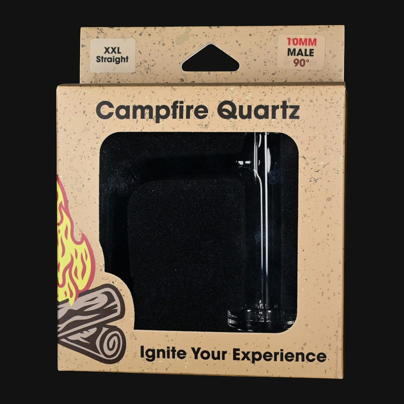 710 Pipes Smoke Shop Campfire Quartz XXL straight slurper banger in retail packaging