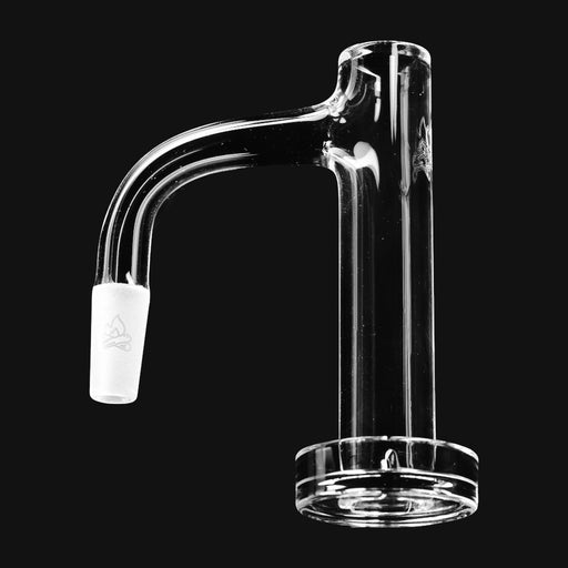 710 Pipes Smoke Shop Campfire Quartz XXL straight slurper banger with frosted joint, clear glass design.