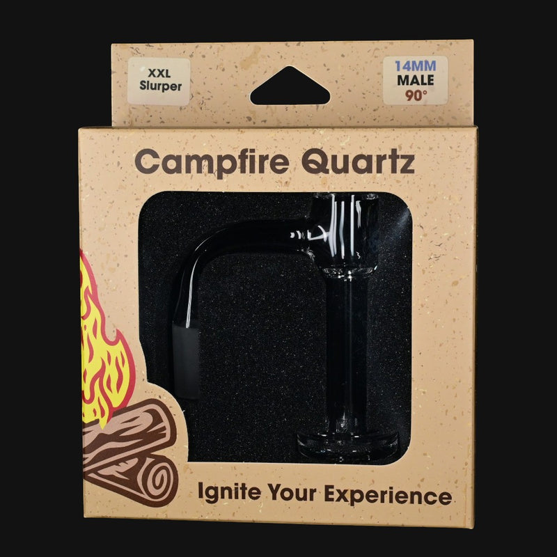 Campfire Quartz XXL Slurper 14mm male quartz banger in branded packaging from 710 Pipes Smoke Shop